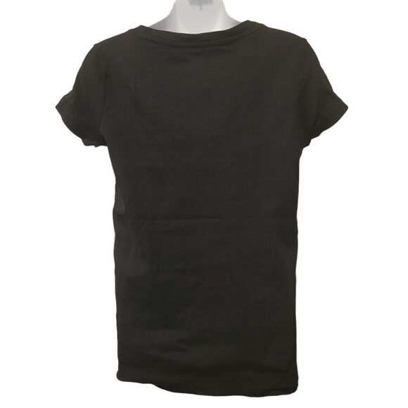2/$20 Joe Fresh Plain Classic Black Top Tee T-shirt 100% Cotton Size: Large - Picture 4 of 5
